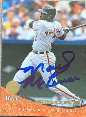 Mark McLemore Signed 1994 Leaf Baseball Card - Baltimore Orioles