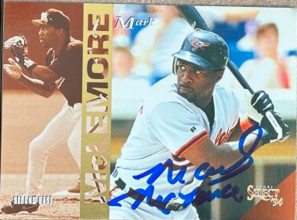 Mark McLemore Signed 1994 Score Select Baseball Card - Baltimore Orioles