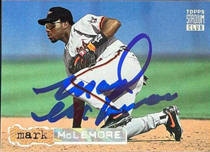 Mark McLemore Signed 1994 Stadium Club Golden Rainbow Baseball Card - Baltimore Orioles