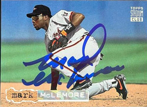 Mark McLemore Signed 1994 Stadium Club Golden Rainbow Baseball Card - Baltimore Orioles