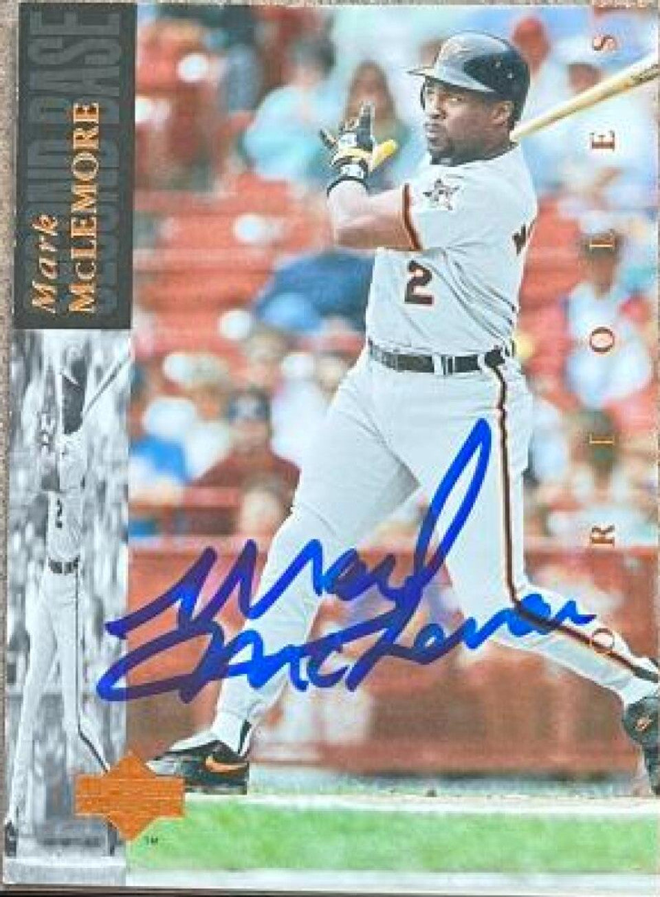 Mark McLemore Signed 1994 Upper Deck Baseball Card - Baltimore Orioles