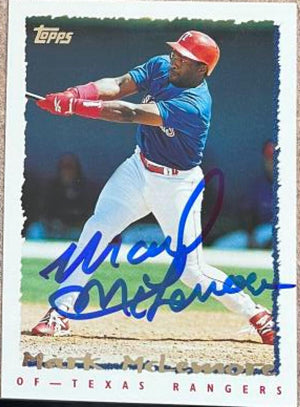 Mark McLemore Signed 1995 Topps Traded & Rookies Baseball Card - Texas Rangers