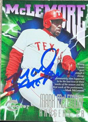 Mark McLemore Signed 1997 Circa Baseball Card - Texas Rangers