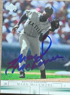 Mark McLemore Signed 2002 Upper Deck Baseball Card - Seattle Mariners