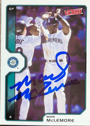 Mark McLemore Signed 2002 Upper Deck Victory Baseball Card - Seattle Mariners