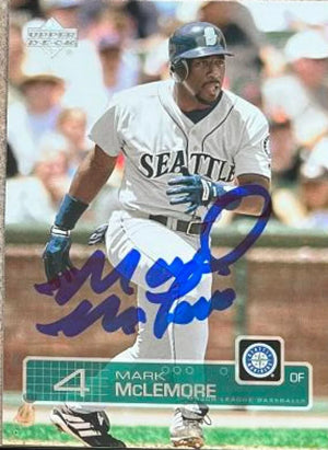 Mark McLemore Signed 2003 Upper Deck Baseball Card - Seattle Mariners