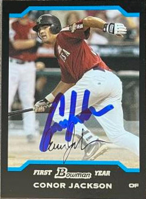 Conor Jackson Signed 2004 Bowman Draft Picks & Prospects Baseball Card - Arizona Diamondbacks