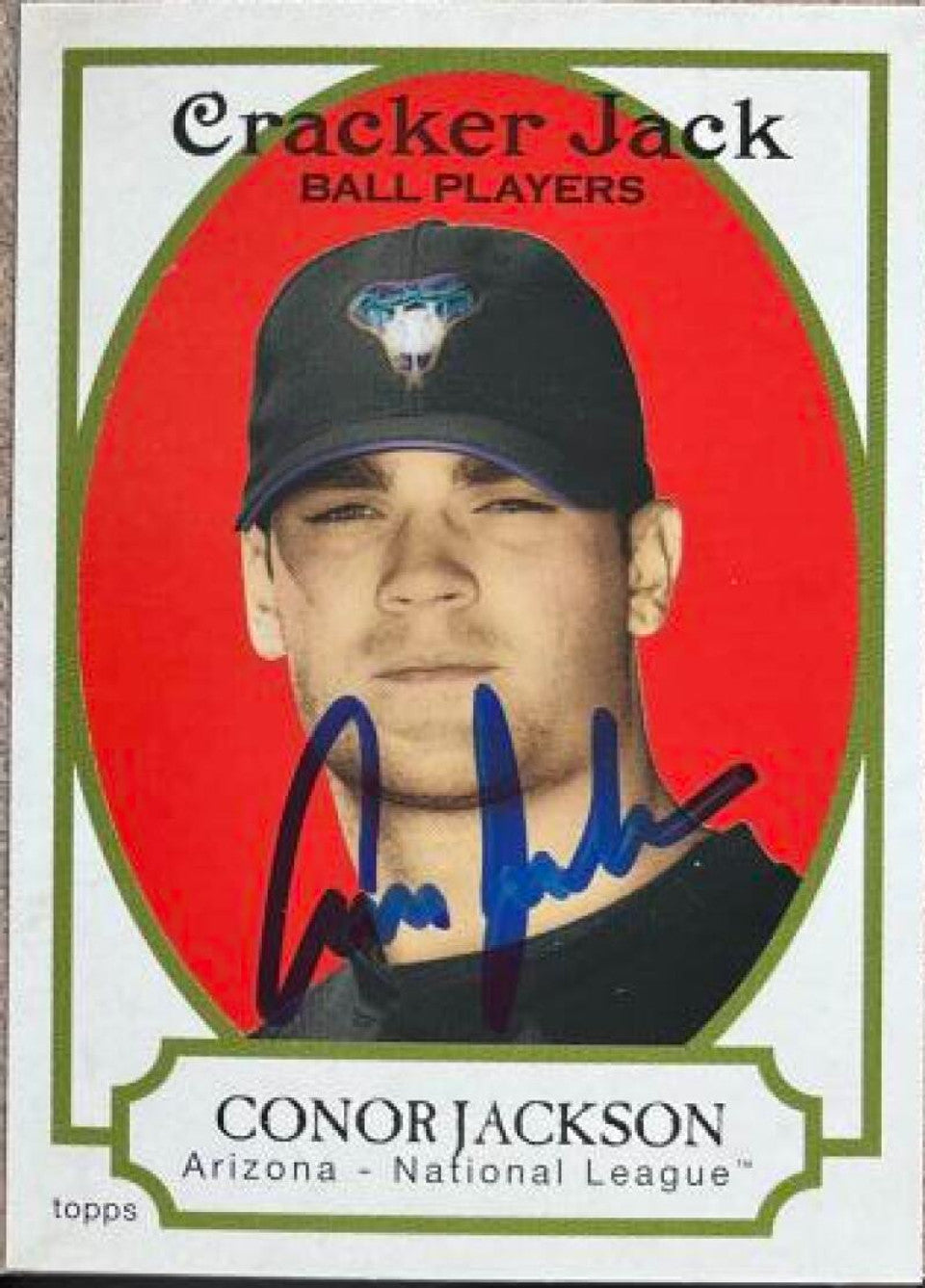 Conor Jackson Signed 2005 Topps Cracker Jack Baseball Card - Arizona Diamondbacks