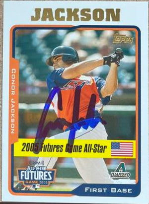 Conor Jackson Signed 2005 Topps Updates &amp; Highlights Baseball Card - Arizona Diamondbacks