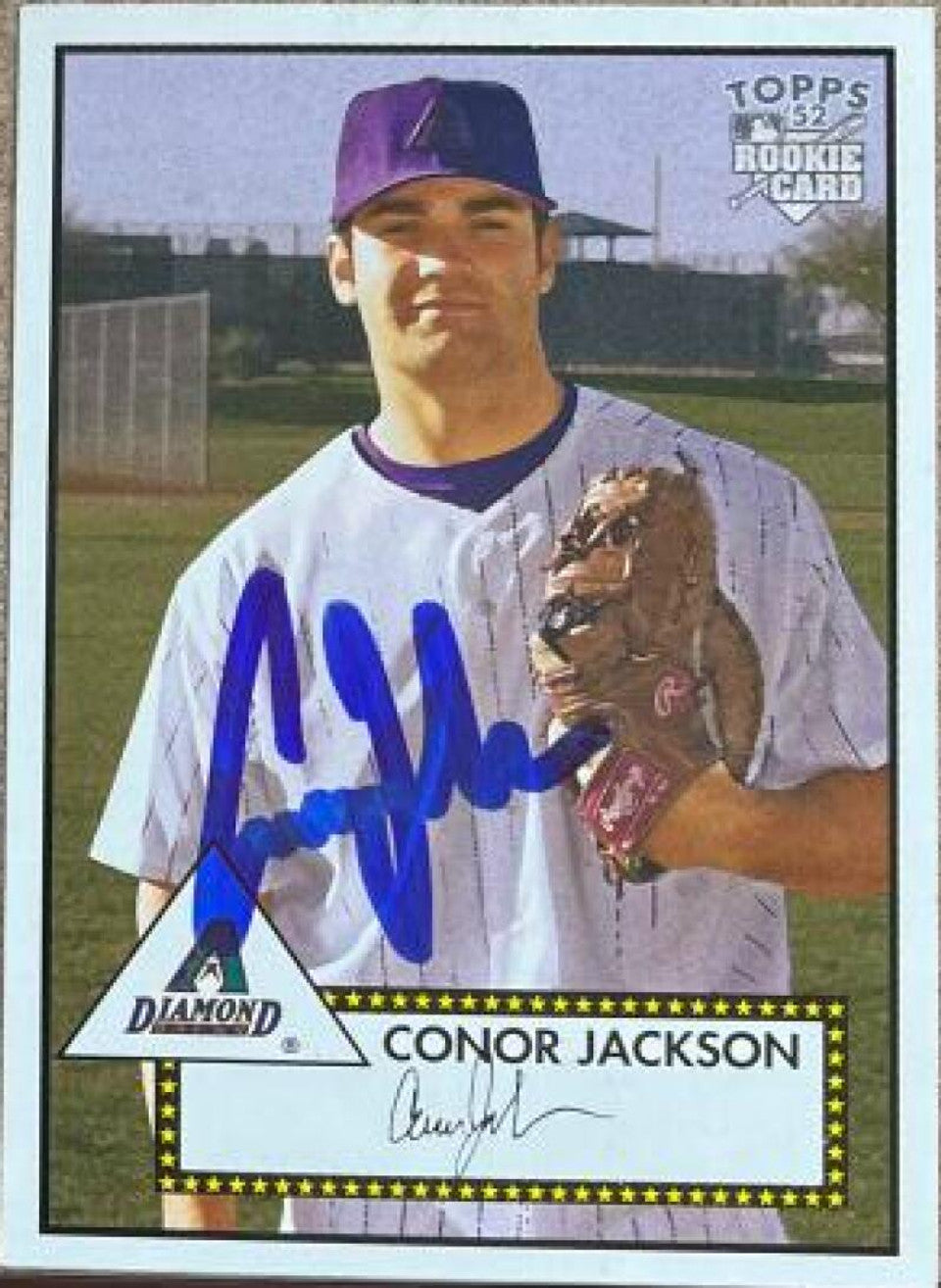 Connor Jackson Signed 2006 Topps '52 Rookies Baseball Card - Arizona Diamondbacks