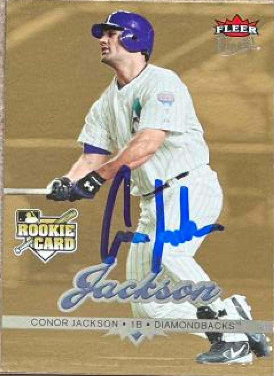Connor Jackson Signed 2006 Fleer Ultra Gold Medallion Baseball Card - Arizona Diamondbacks