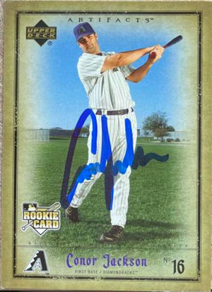 Connor Jackson Signed 2006 Upper Deck Artifacts Baseball Card - Arizona Diamondbacks