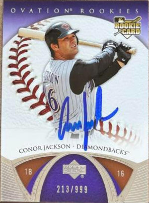 Connor Jackson Signed 2006 Upper Deck Ovation Baseball Card - Arizona Diamondbacks