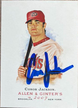 Connor Jackson Signed 2007 Allen & Ginter Baseball Card - Arizona Diamondbacks