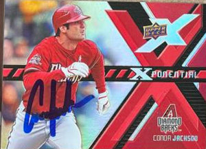 Conor Jackson Signed 2008 Upper Deck X Xponential Baseball Card - Arizona Diamondbacks
