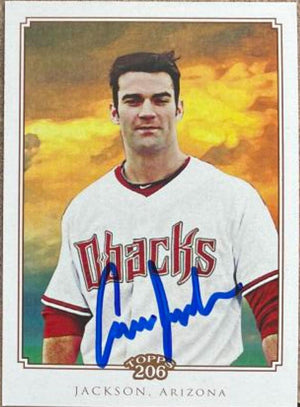 Conor Jackson Signed 2010 Topps 206 Baseball Card - Arizona Diamondbacks