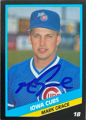 Mark Grace Signed 1988 CMC Baseball Card - Pittsfield Cubs