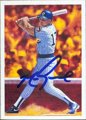 Mark Grace Signed 1989 Score Scoremasters Baseball Card - Chicago Cubs