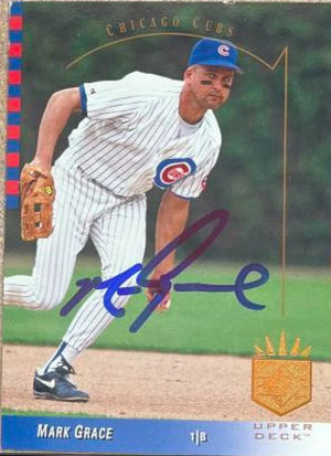 Mark Grace Signed 1993 SP Baseball Card - Chicago Cubs