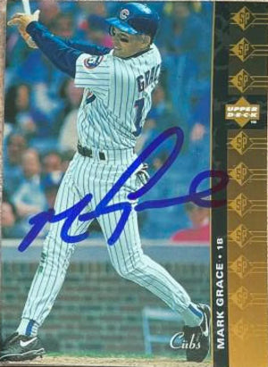 Mark Grace Signed 1994 SP Baseball Card - Chicago Cubs