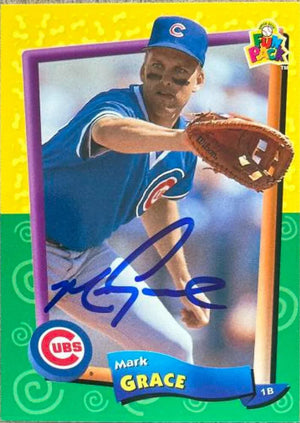 Mark Grace Signed 1994 Upper Deck Fun Pack Baseball Card - Chicago Cubs