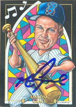 Mark Grace Signed 1995 Cardtoons Baseball Card - Chicago Cubs