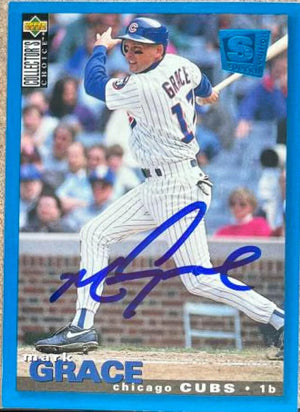 Mark Grace Signed 1995 Collector's Choice Special Edition Baseball Card - Chicago Cubs