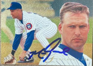 Mark Grace Signed 1995 Flair Baseball Card - Chicago Cubs