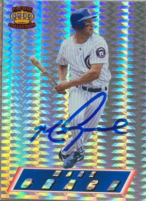 Mark Grace Signed 1995 Pacific Prism Baseball Card - Chicago Cubs