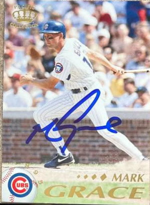 Mark Grace Signed 1995 Pacific Baseball Card - Chicago Cubs
