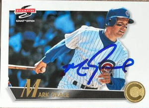 Mark Grace Signed 1995 Summit Baseball Card - Chicago Cubs