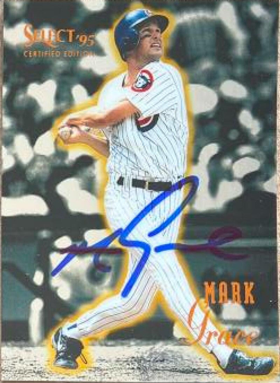 Mark Grace Signed 1995 Score Select Certified Baseball Card - Chicago Cubs