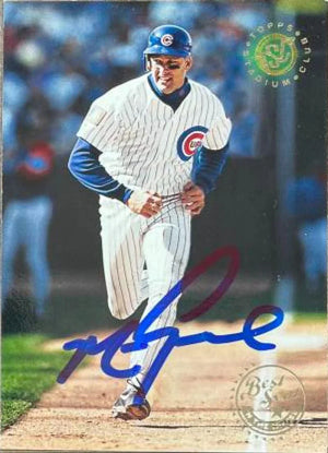 Mark Grace Signed 1995 Stadium Club Baseball Card - Chicago Cubs #213