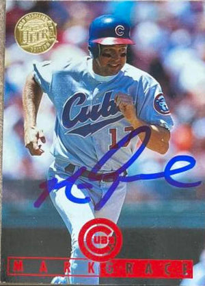 Mark Grace Signed 1995 Fleer Ultra Gold Medallion Baseball Card - Chicago Cubs