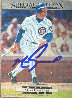 Mark Grace Signed 1995 Upper Deck Special Edition Baseball Card - Chicago Cubs