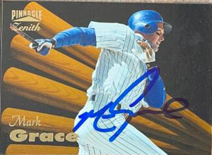 Mark Grace Signed 1996 Zenith Baseball Card - Chicago Cubs #73