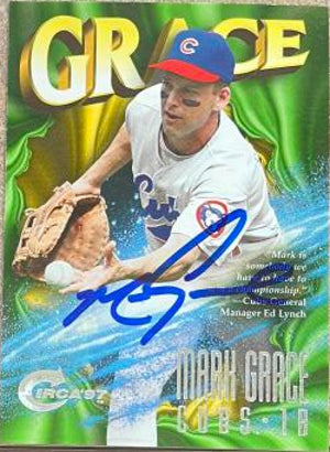Mark Grace Signed 1997 Circa Baseball Card - Chicago Cubs #316