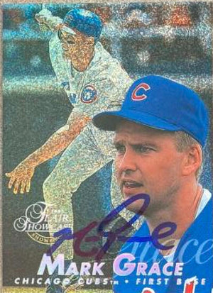 Mark Grace Signed 1997 Flair Showcase - Flair Showcase Row 0 (Showcase) Baseball Card - Chicago Cubs #172