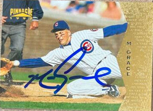 Mark Grace Signed 1997 Pinnacle Baseball Card - Chicago Cubs #106