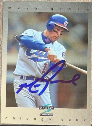 Mark Grace Signed 1997 Score Showcase Series Baseball Card - Chicago Cubs #179