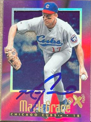 Mark Grace Signed 1997 SkyBox E-X2000 Baseball Card - Chicago Cubs #61