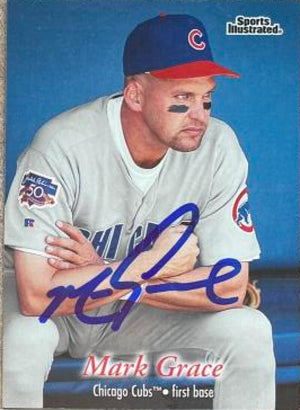 Mark Grace Signed 1997 Sports Illustrated Baseball Card - Chicago Cubs #96