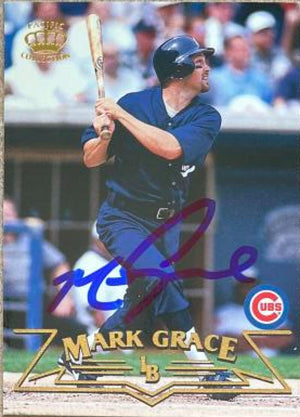 Mark Grace Signed 1998 Pacific Baseball Card - Chicago Cubs #251