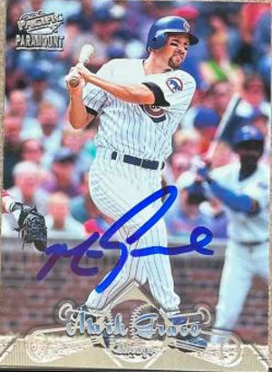 Mark Grace Signed 1998 Pacific Paramount Baseball Card - Chicago Cubs #138