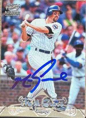 Mark Grace Signed 1998 Pacific Paramount Baseball Card - Chicago Cubs #138
