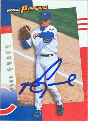 Mark Grace Signed 1998 Pinnacle Performers Baseball Card - Chicago Cubs #59