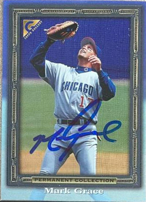 Mark Grace Signed 1998 Topps Gallery Baseball Card - Chicago Cubs #58