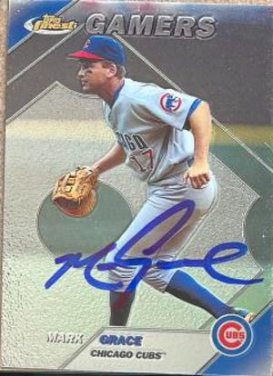 マーク・グレース直筆サイン入り 1999 Topps Finest ベースボールカード - シカゴ・カブス #264