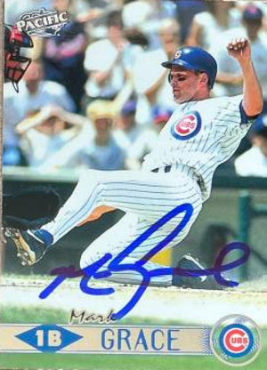 Mark Grace Signed 1999 Pacific Baseball Card - Chicago Cubs #84