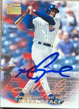 Mark Grace Signed 1999 SkyBox Premium Baseball Card - Chicago Cubs #71
